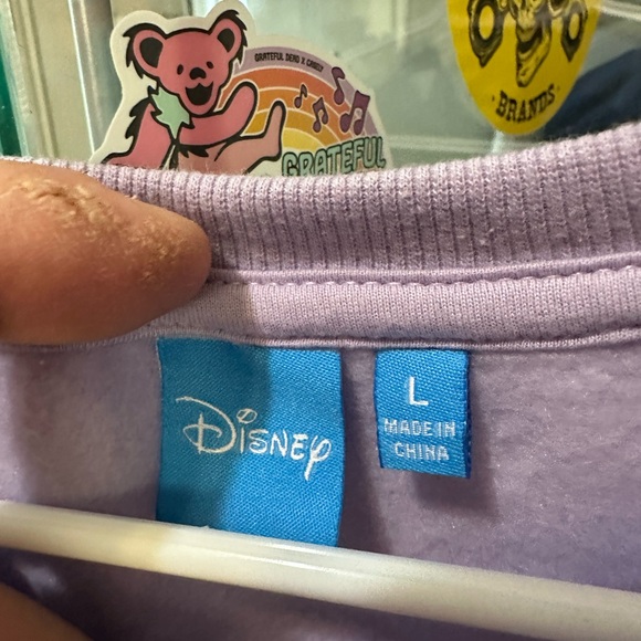 Disney Lavender Sweatshirt with Fun Graphics - Picture 5 of 6